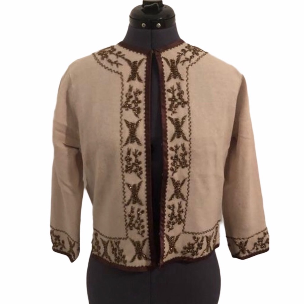 2/$25 sale Vintage beaded cardigan